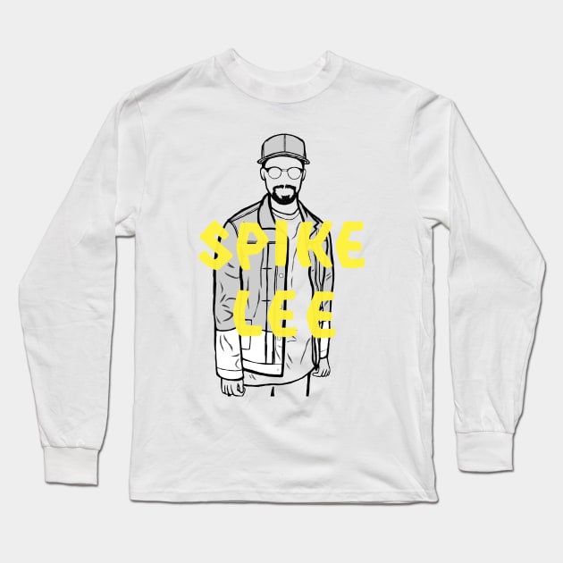 A Portrait of Spike Lee Long Sleeve T-Shirt by Youre-So-Punny